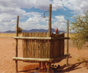 Outside shower  